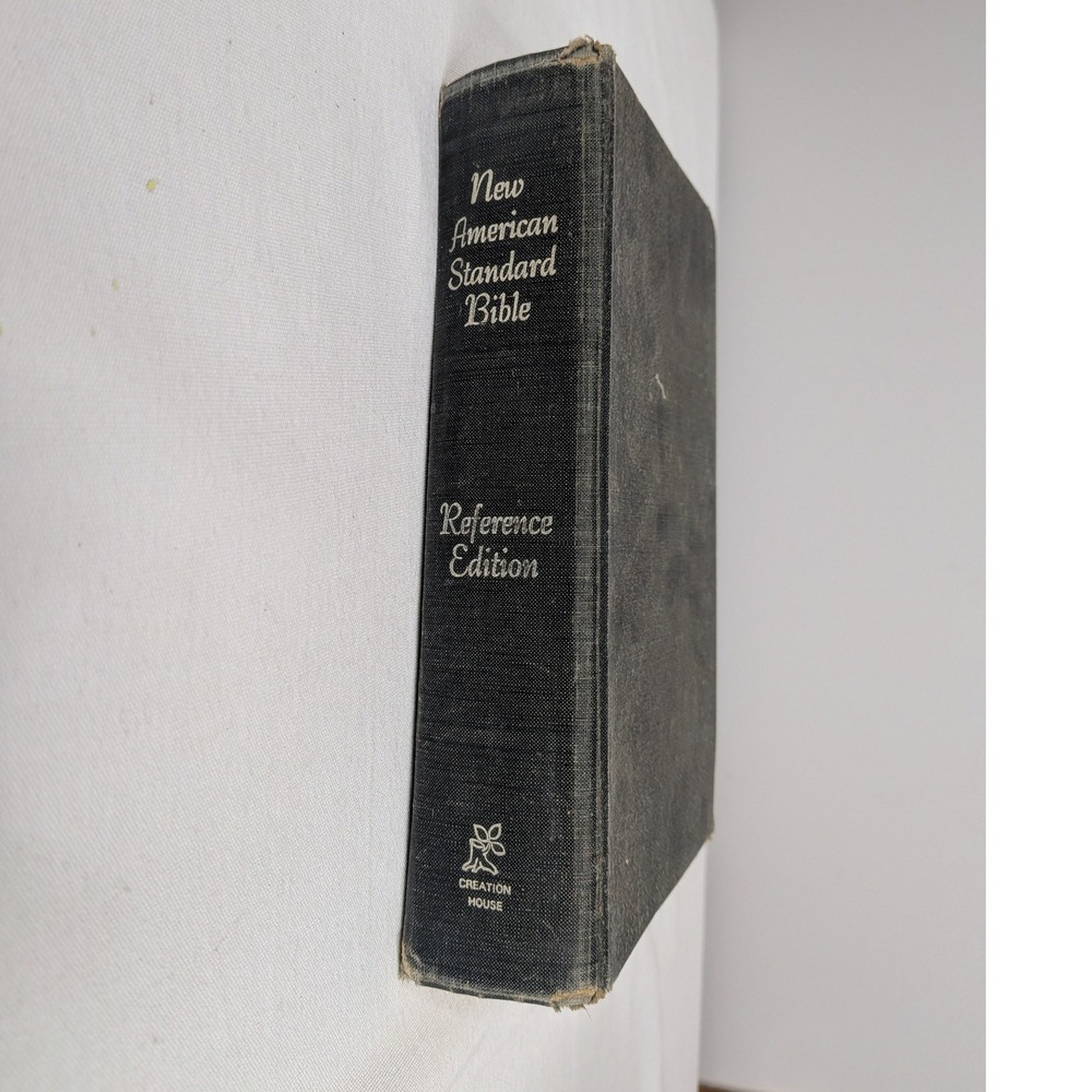 Creation House Bible Black Vintage 1971 New American Standard Reference Edition